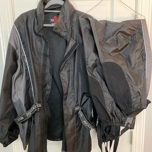 Nexgen Mens Waterproof Rain Suit Black with Gray